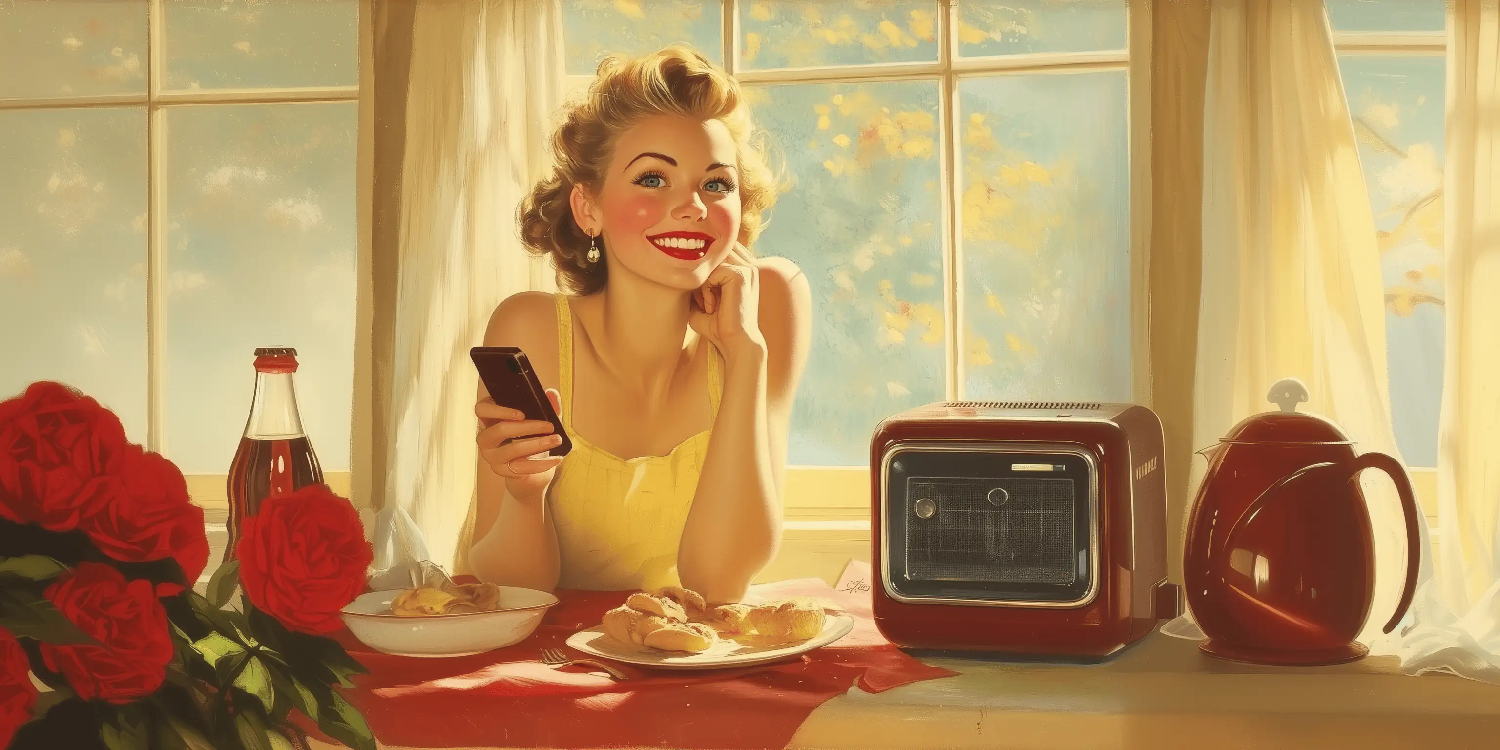 Retro advertising-style illustration representing brand familiarity and consumer behaviour behind Mental Market Monopoly. brand familiarity, consumer behaviour, brand consideration, brand strategy